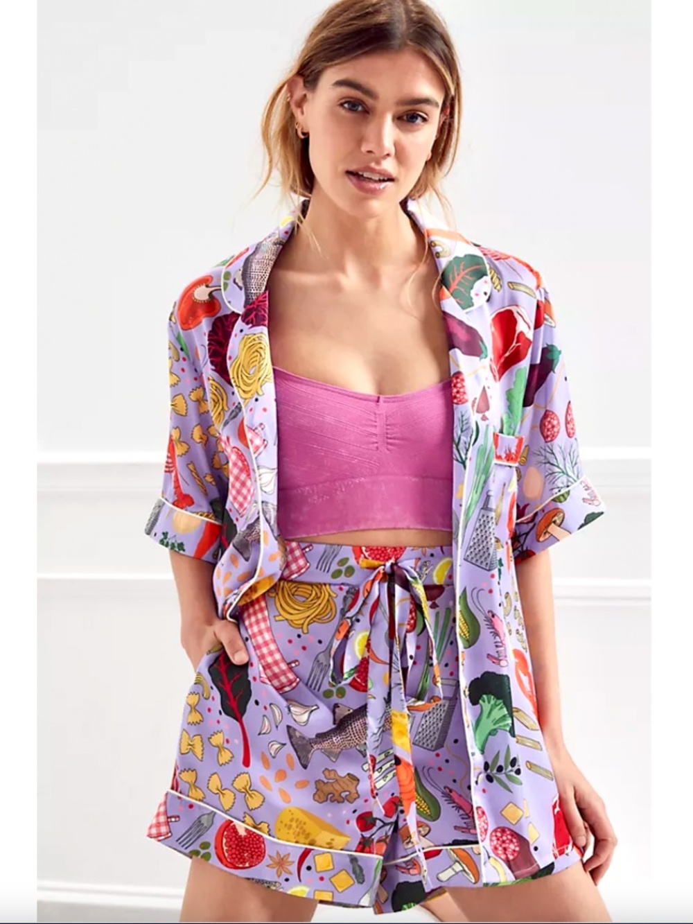 KAREN MABON for ANTHROPOLOGIE Chef's Table Short Pajamas Set - M